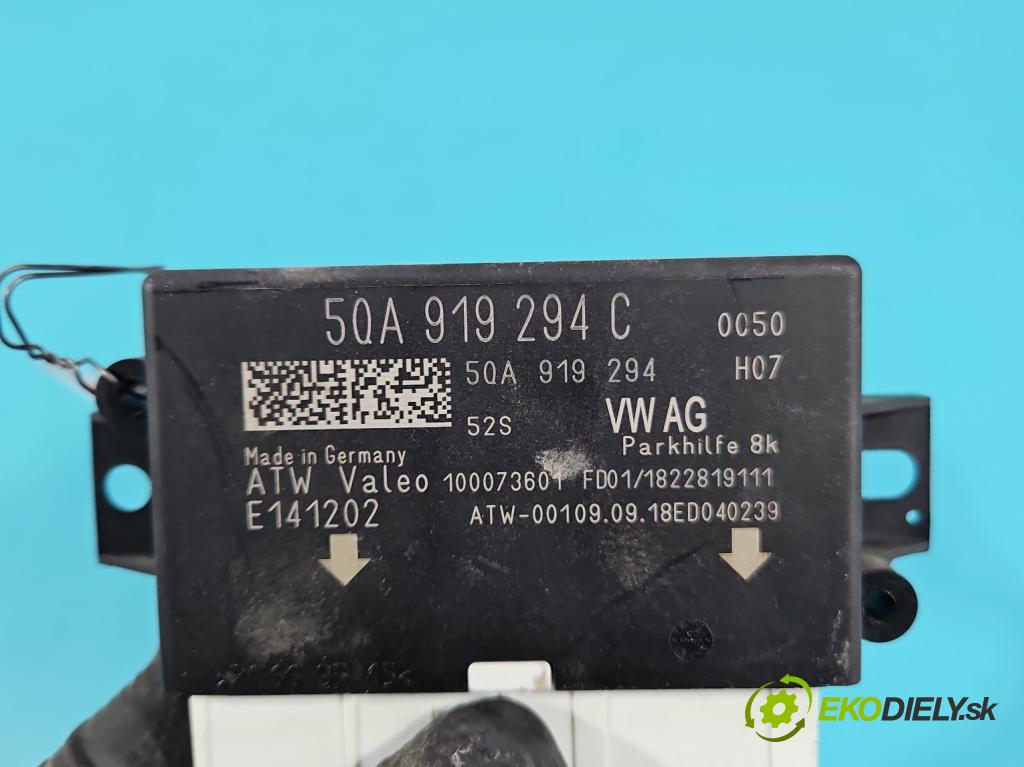 Skoda Octavia III 2013- 2.0 TSI DKZA: 190 HP automatic 140 kW 1984 cm3 5- riadiaca jednotka parkovaní: 5QA919294C