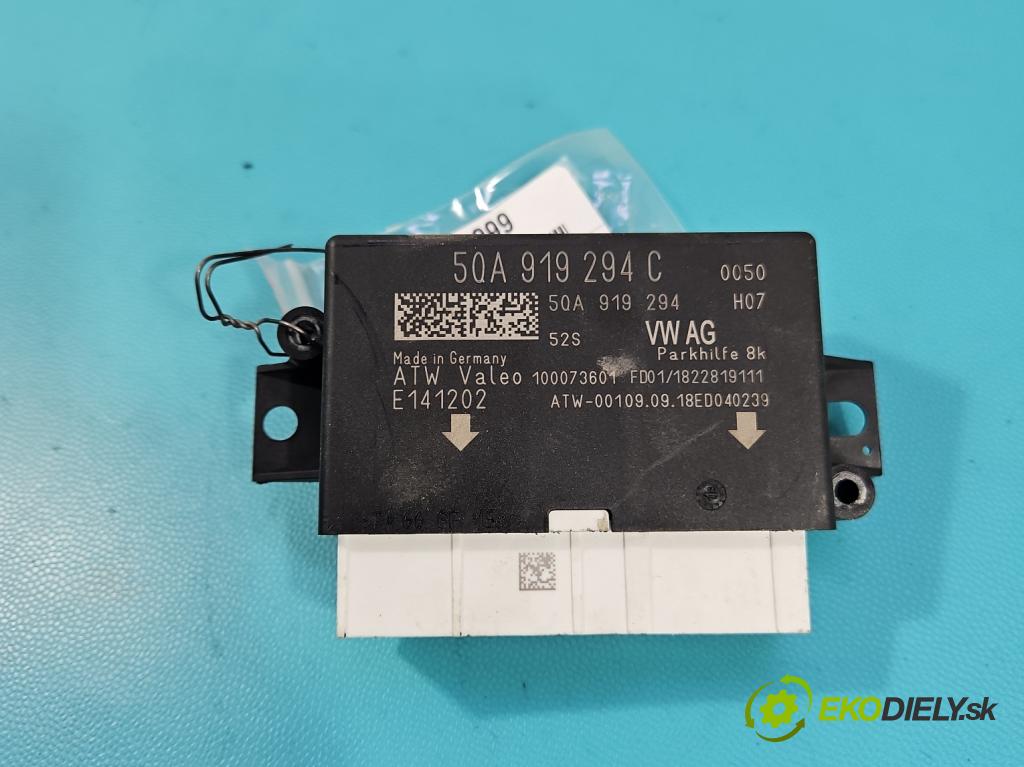 Skoda Octavia III 2013- 2.0 TSI DKZA: 190 HP automatic 140 kW 1984 cm3 5- riadiaca jednotka parkovaní: 5QA919294C