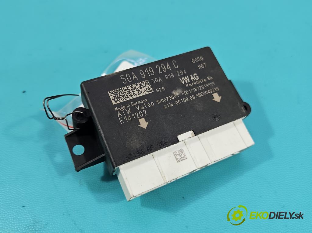 Skoda Octavia III 2013- 2.0 TSI DKZA: 190 HP automatic 140 kW 1984 cm3 5- riadiaca jednotka parkovaní: 5QA919294C