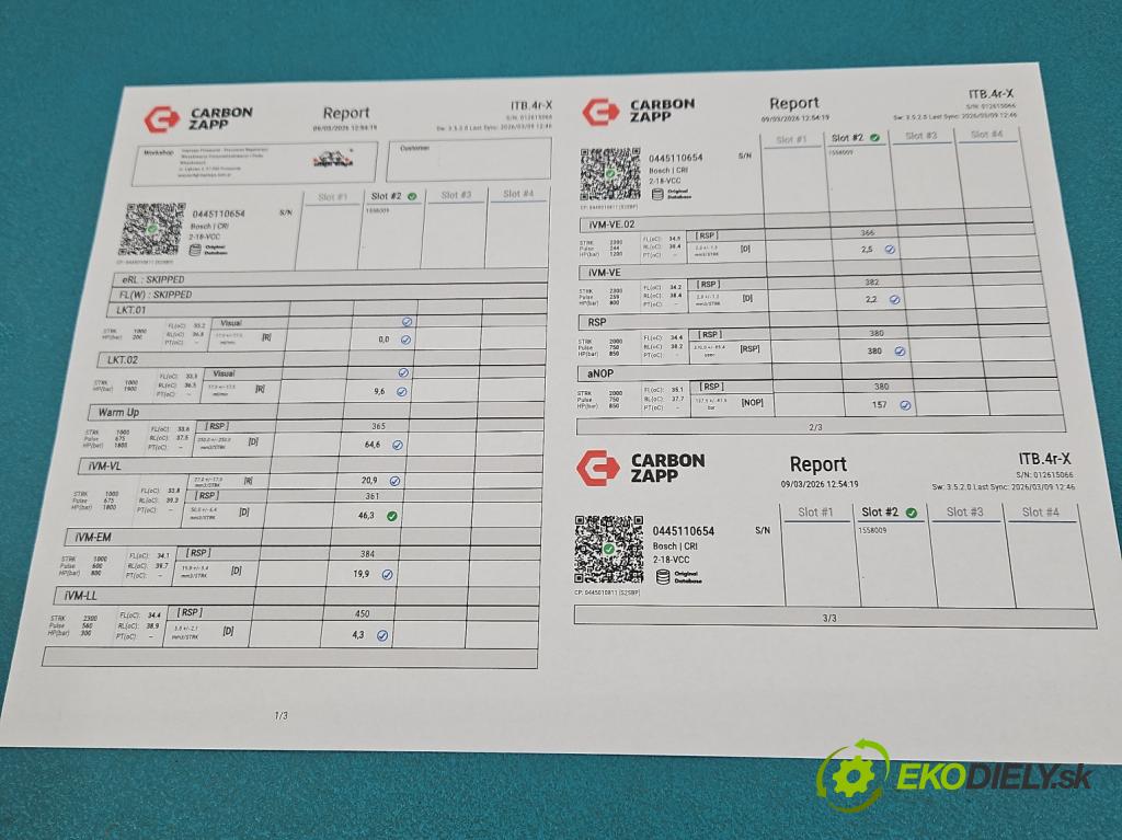 Land rover Range Rover Evoque I 2011-2018 2.0 td 150 hp automatic 110 kW 1999 cm3 5- vstřikovač 0445110654 (Vstřikovač paliva)
