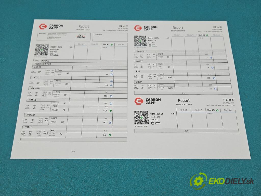 Land rover Range Rover Evoque I 2011-2018 2.0 td 150 hp automatic 110 kW 1999 cm3 5- vstřikovač 0445110654 (Vstřikovač paliva)