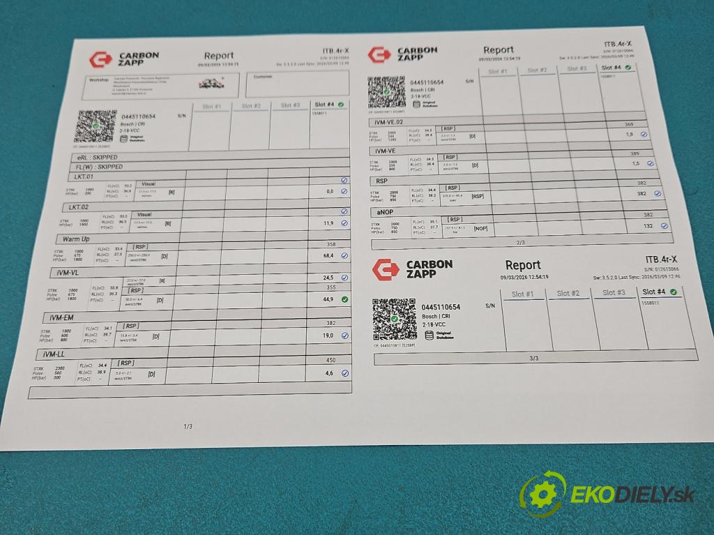 Land rover Range Rover Evoque I 2011-2018 2.0 td 150 hp automatic 110 kW 1999 cm3 5- vstřikovač 0445110654 (Vstřikovač paliva)