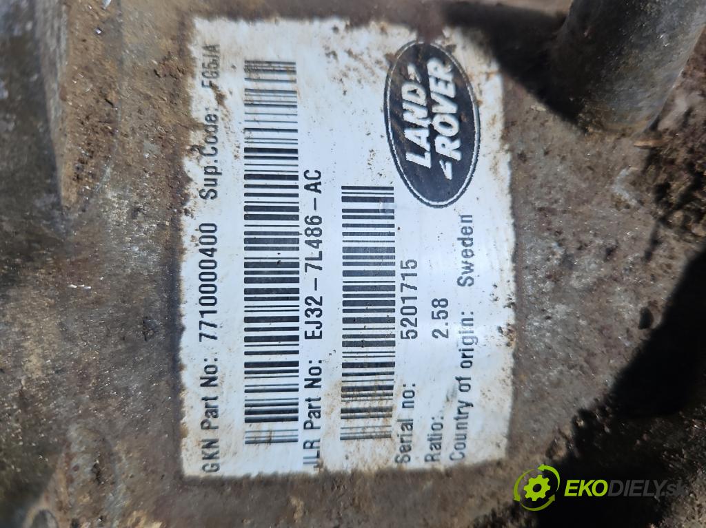 Land rover Range Rover Evoque I 2011-2018 2.0 td 150 hp automatic 110 kW 1999 cm3 5- Redukce: EJ32-7L486-AC