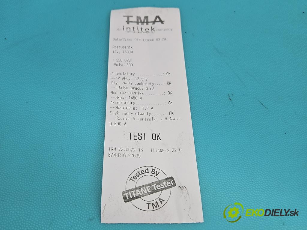 Volvo S90 II 2016- 2.0 T 320KM automatic 235 kW 1969 cm3 4- startér: 31407197 (Startér)