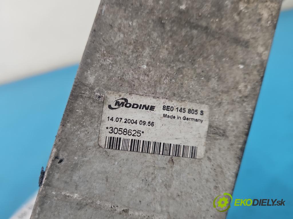 Audi A4 B6 2000-2004 1.9 tdi 116 hp manual 85 kW 1896 cm3 5- Intercooler 8E0145805S (Intercooler (chladič stlačeného vzduchu))