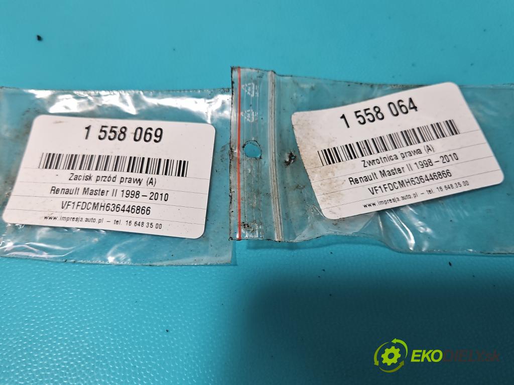 Renault Master II 1998-2010 2.5 dci 114 HP manual 84 kW 2463 cm3 5- náboj pravé  (Náboj kolesa)