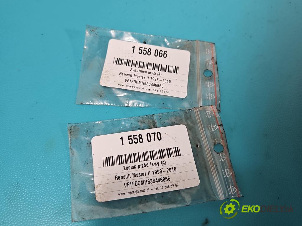 Renault Master II 1998-2010 2.5 dci 114 hp manual 84 kW 2463 cm3 5- brzdič přední levý  (Klika dveří ostatní)