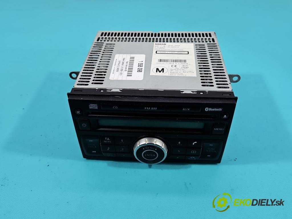 Nissan Qashqai I J10 2006-2013 1.6 16V 114 HP manual 84 kW 1598 cm3 5- Radio originál 28185JD05A