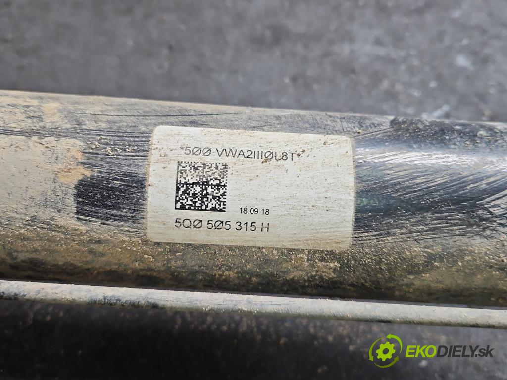 Skoda Octavia III 2013- 2.0 TSI 190 HP automatic 140 kW 1984 cm3 5- zadna výstuha 5Q0505315H (Výstuha zadná)