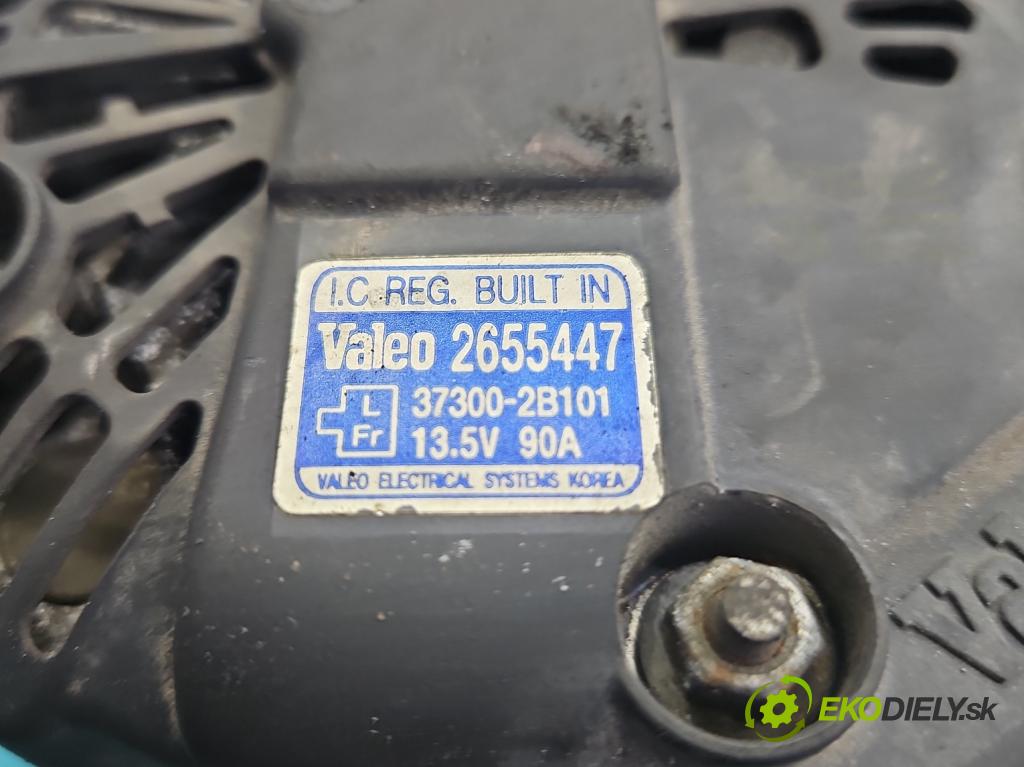 Hyundai I30 I 2007-2012 1.6 16V 126 HP manual 92.7 kW 1591 cm3 5- Alternator 37300-2B101 (Alternátor)