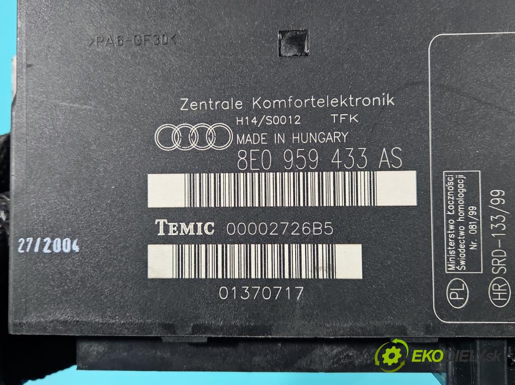 Audi A4 B6 2000-2004 1.9 tdi 116 HP manual 85 kW 1896 cm3 5- riadiaca jednotka komfortu 8E0959433AS