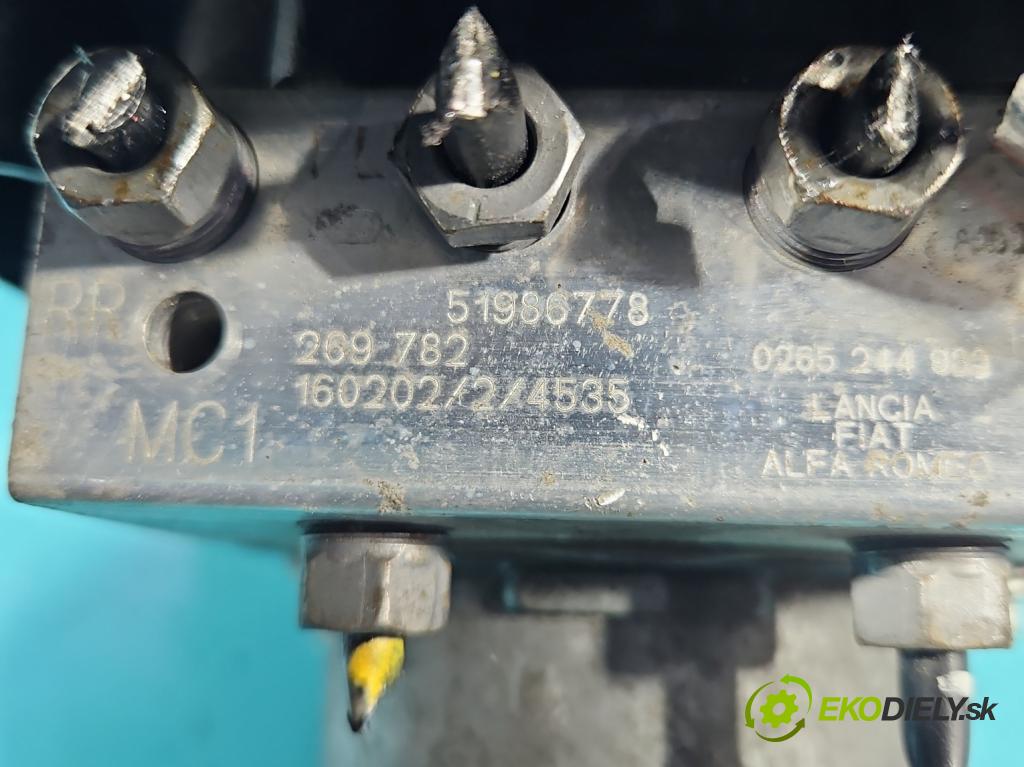 Fiat Tipo II 2015- 1.4 16V 95 HP manual 70 kW 1368 cm3 4- čerpadlo abs 0265956414 (Pumpa ABS)