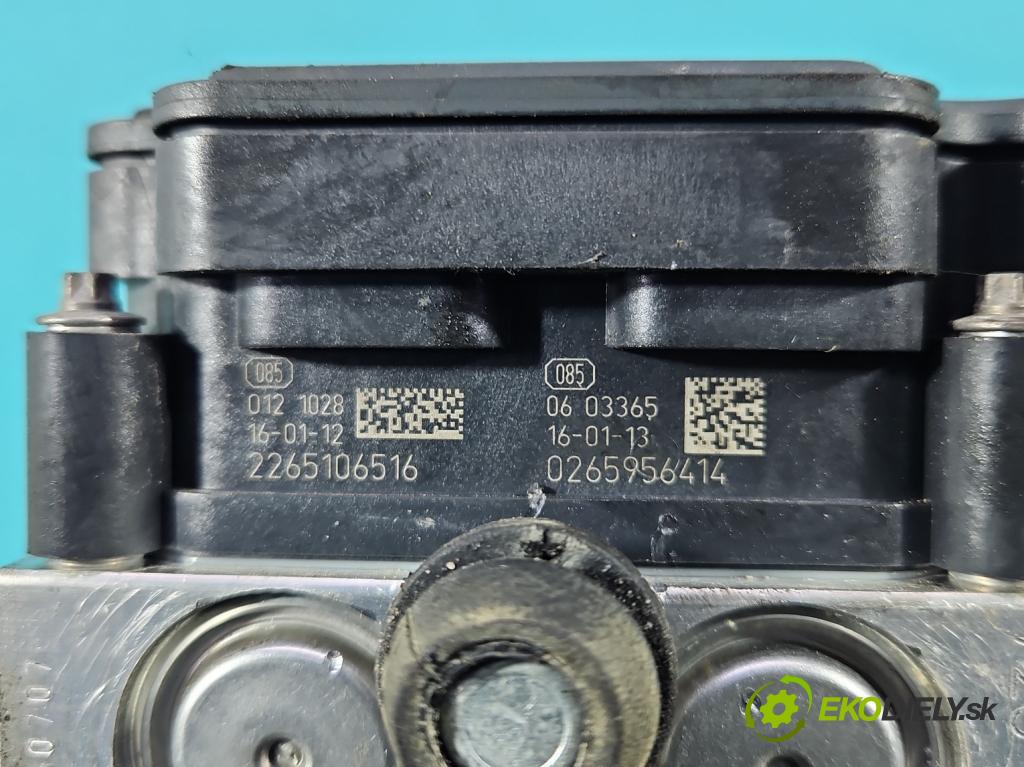 Fiat Tipo II 2015- 1.4 16V 95 HP manual 70 kW 1368 cm3 4- čerpadlo abs 0265956414 (Pumpa ABS)