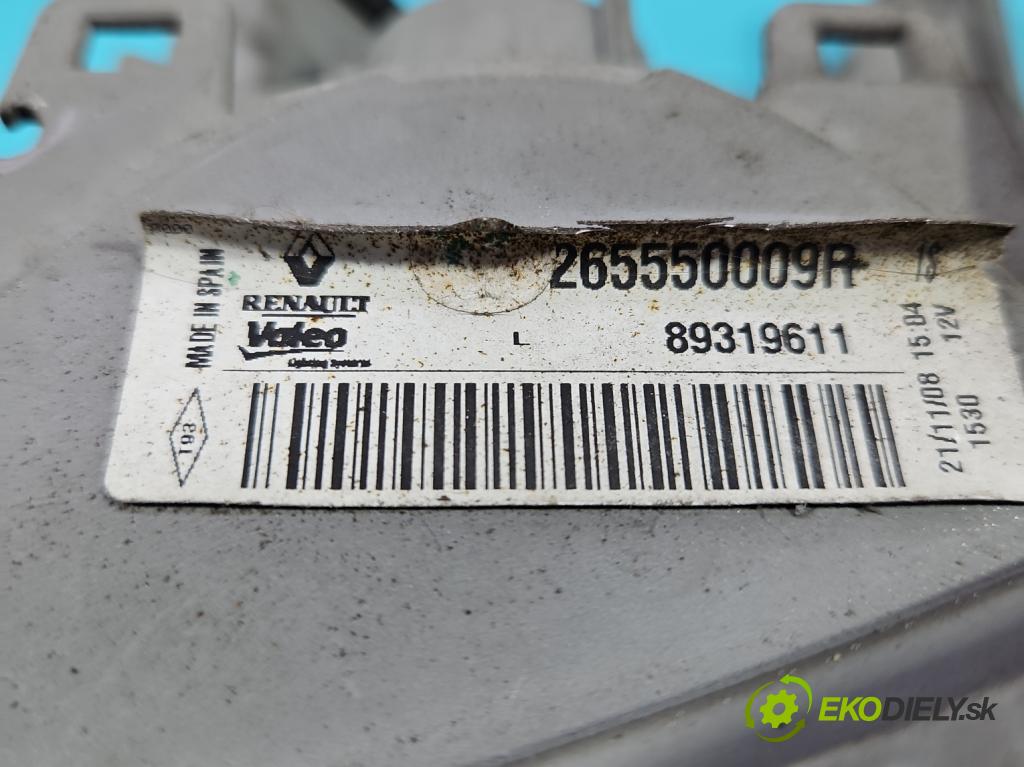 Renault Megane III 2008-2016 1.5 dci 86 HP manual 63 kW 1461 cm3 5- svetlo / reflektor zadné ľavé 265550009R (Kľučka dverí ostatné)