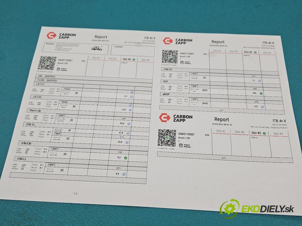 Renault Master II 1998-2010 2.5 dci 114 HP manual 84 kW 2463 cm3 5- vstrek 0445110087 (Vstrekovač paliva)