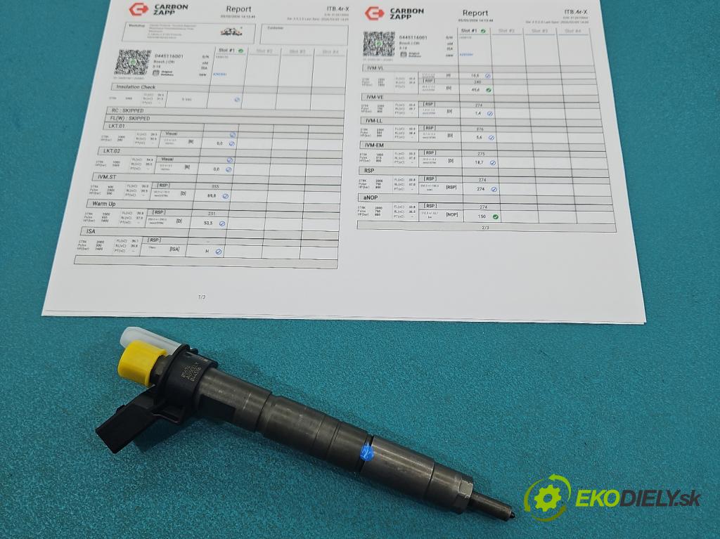 Bmw X3 E83 2003-2010 2.0d 177 hp manual 130 kW 1995 cm3 5- vstřikovač 0445116001 (Vstřikovač paliva)