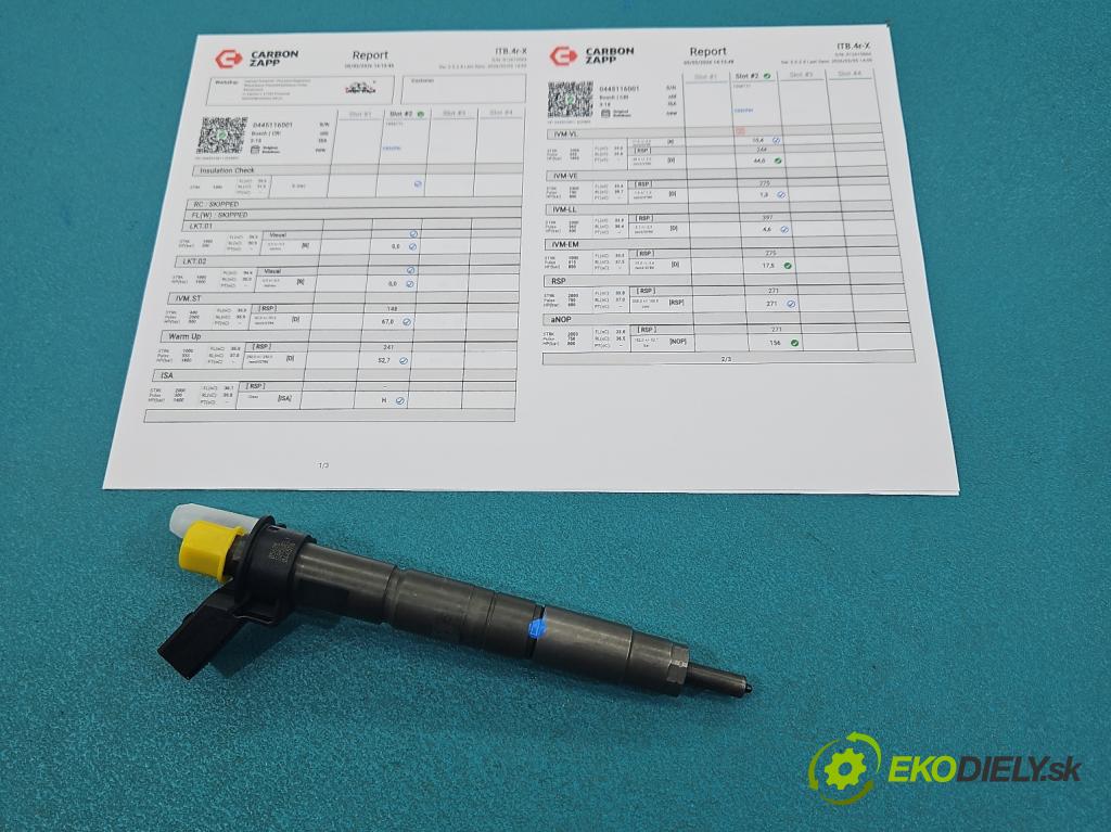 Bmw X3 E83 2003-2010 2.0d 177 hp manual 130 kW 1995 cm3 5- vstřikovač 0445116001 (Vstřikovač paliva)