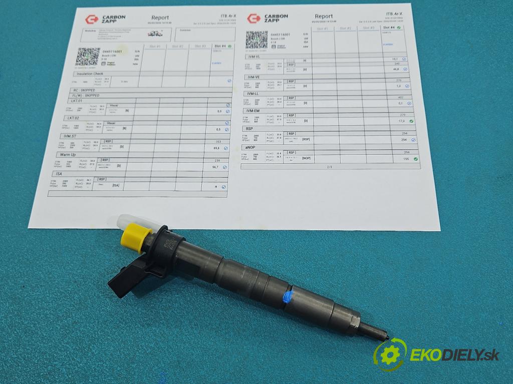 Bmw X3 E83 2003-2010 2.0d 177 hp manual 130 kW 1995 cm3 5- vstřikovač 0445116001 (Vstřikovač paliva)