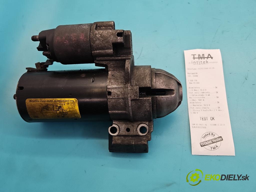 Bmw X3 E83 2003-2010 2.0d 177 hp manual 130 kW 1995 cm3 5- startér: 7801203 (Startér)