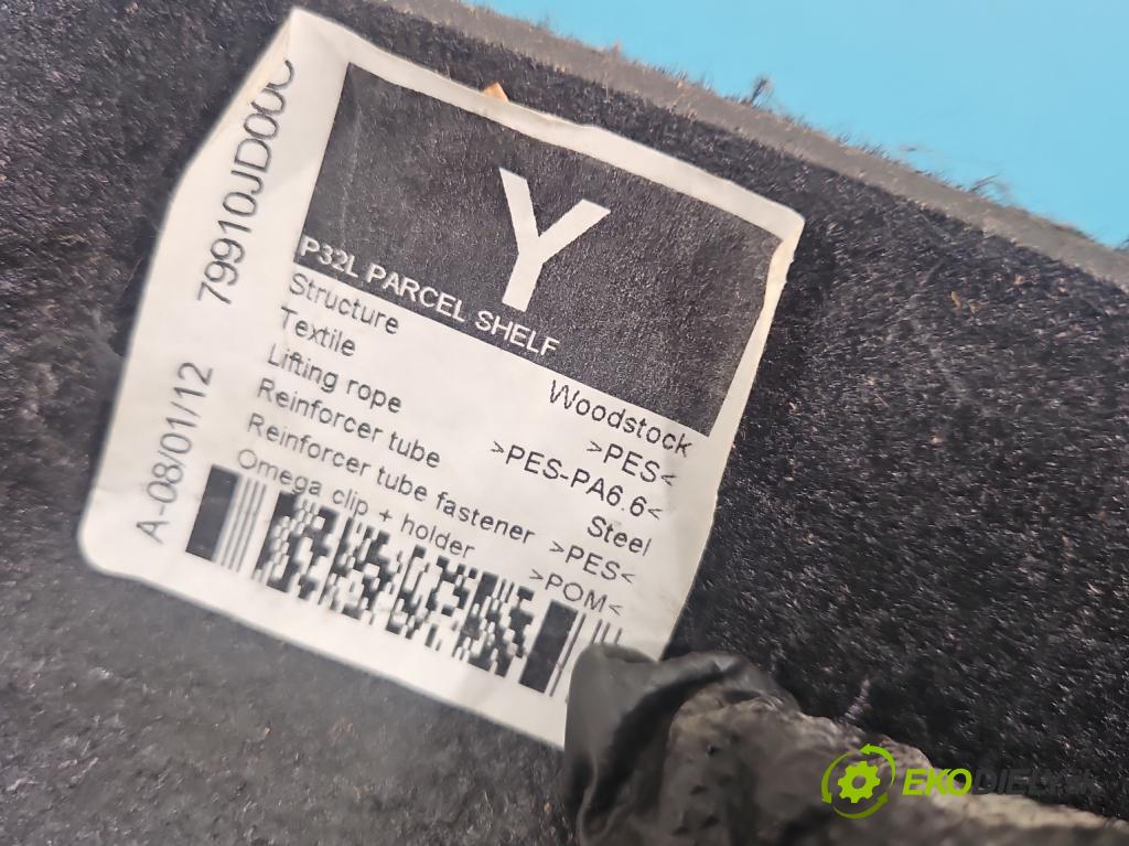 Nissan Qashqai I J10 2006-2013 1.6 16V 114 HP manual 84 kW 1598 cm3 5- zadná 79910JD000 (Pláto kufra)