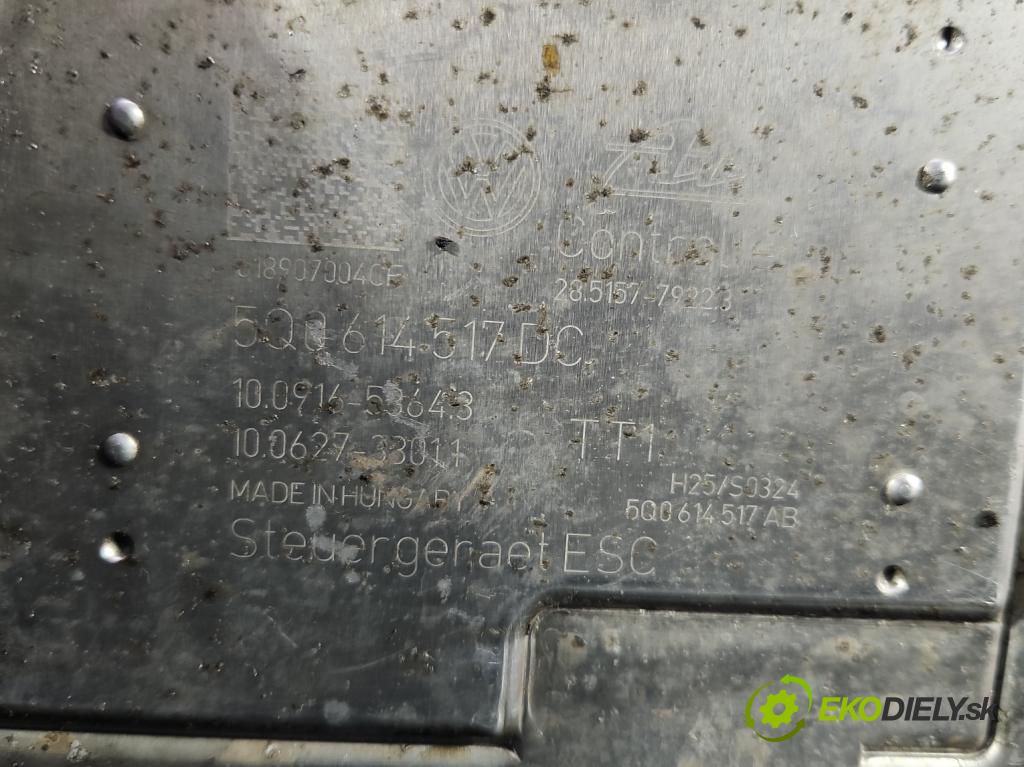 Skoda Octavia III 2013- 2.0 TSI DKZA: 190 HP automatic 140 kW 1984 cm3 5- čerpadlo abs 5Q0614517DC (Pumpa ABS)