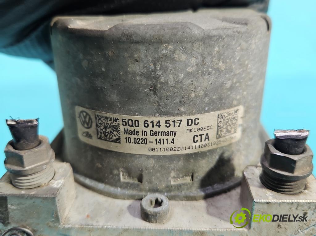 Skoda Octavia III 2013- 2.0 TSI DKZA: 190 HP automatic 140 kW 1984 cm3 5- čerpadlo abs 5Q0614517DC (Pumpa ABS)