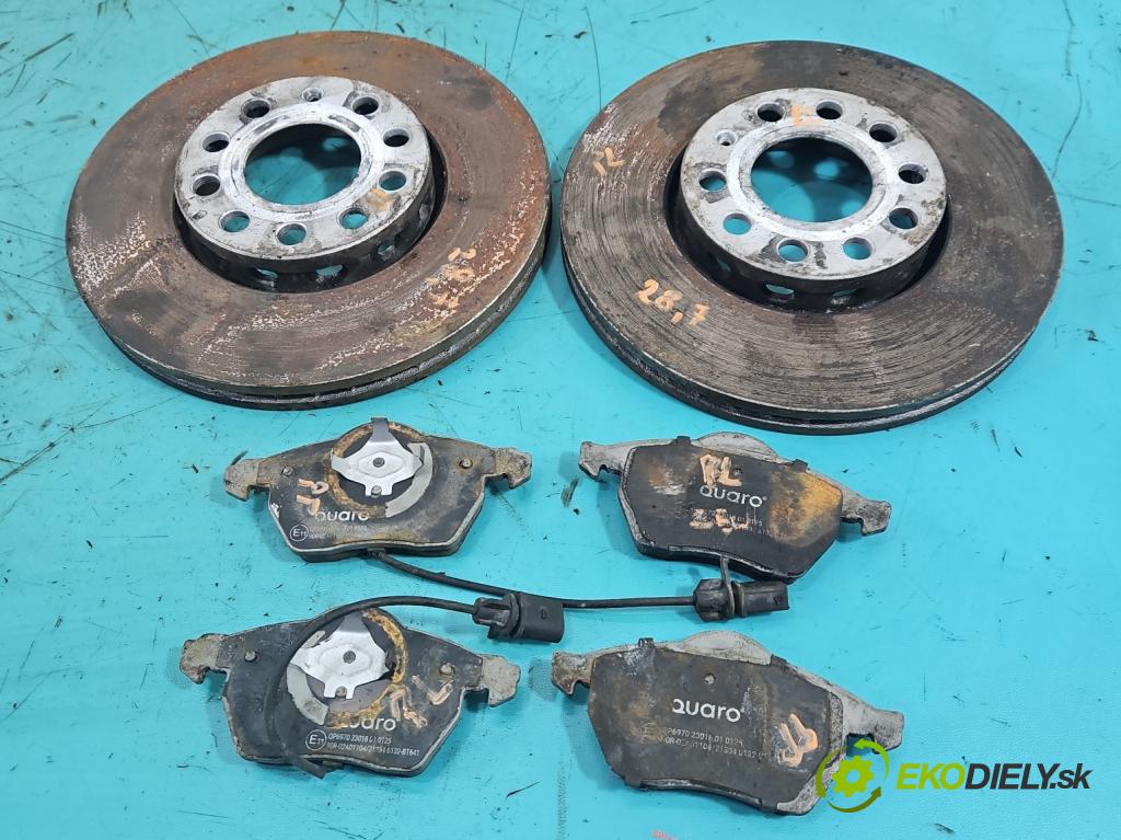 Audi A4 B6 2000-2004 1.9 tdi 116 HP manual 85 kW 1896 cm3 5- Štíty: brzdové predné 