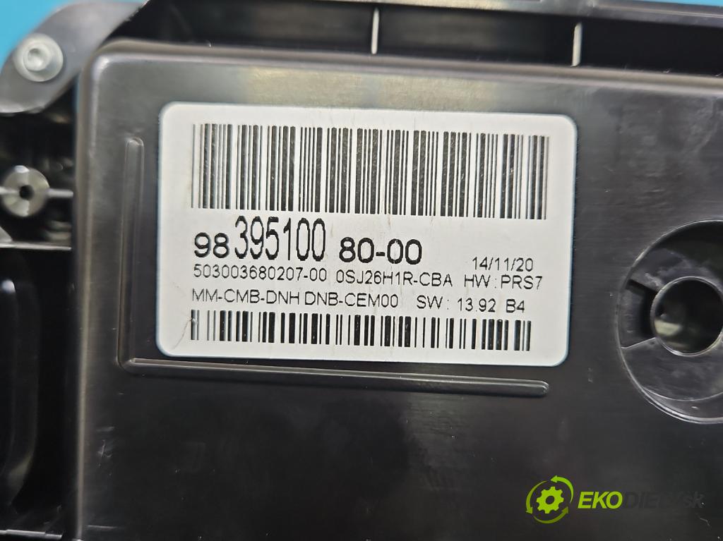 Citroen C5 Aircross 17-25 1.2 T 131 hp manual 96 kW 1199 cm3 5- Přístrojová deska 9839510080 (Přístrojová deska)