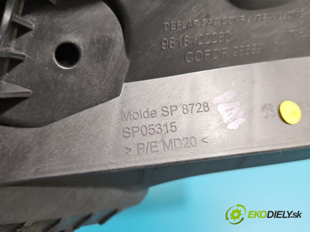 Peugeot 508 II 2018- 1.6 224hp automatic 165 kW 1598 cm3 5- kryt plast 9818122280