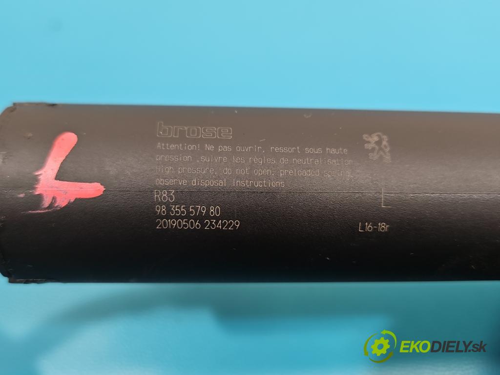 Peugeot 508 II 2018- 1.6 224hp automatic 165 kW 1598 cm3 5- Aktuátor: kufrové dvere ľavý 9835557980