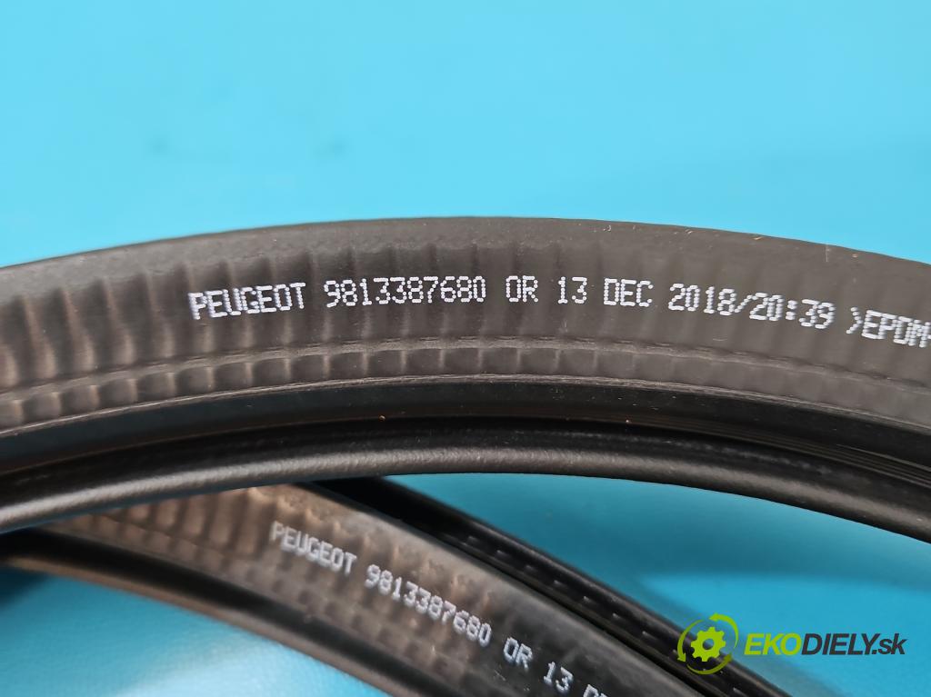 Peugeot 508 II 2018- 1.6 224hp automatic 165 kW 1598 cm3 5- Těsnění: dvere predné ľavé 9813387680