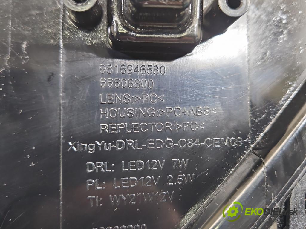 Citroen C5 Aircross 17-25 1.2 T 131 hp manual 96 kW 1199 cm3 5- Světlo provozu denně pravé 9816946580