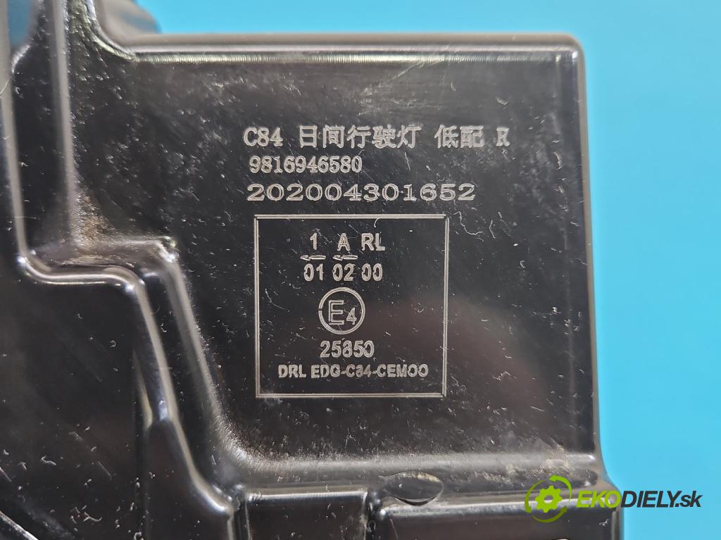 Citroen C5 Aircross 17-25 1.2 T 131 hp manual 96 kW 1199 cm3 5- Světlo provozu denně pravé 9816946580