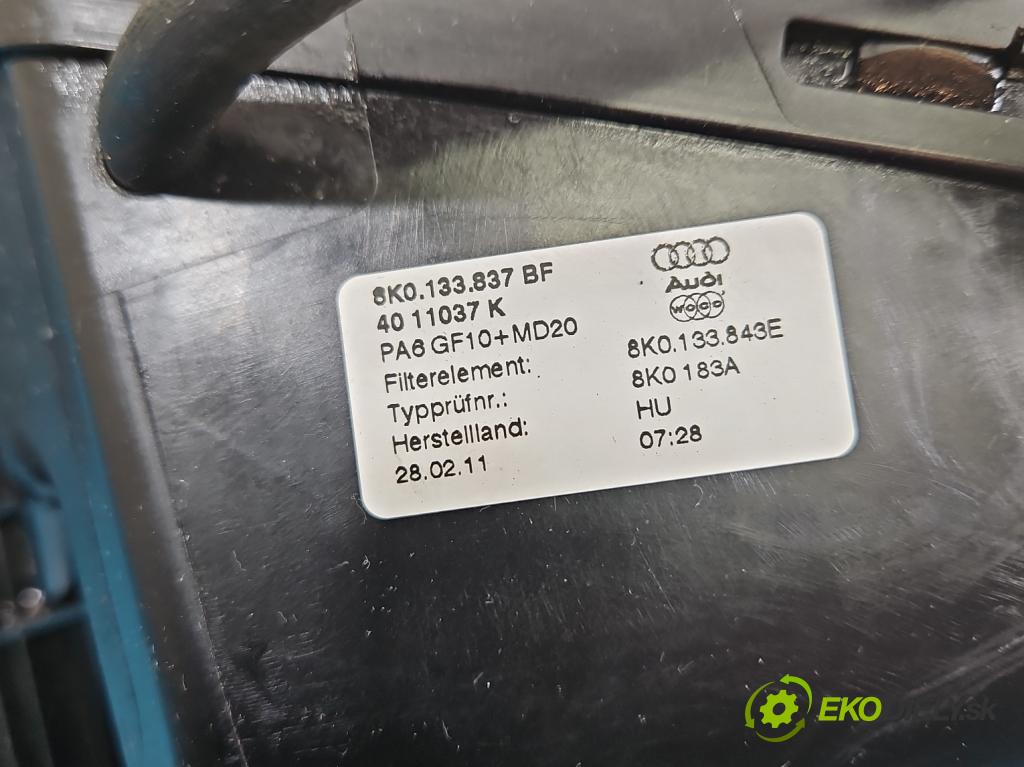 Audi A4 B8 2007-2015 2.0 tdi 143 HP manual 105 kW 1968 cm3 5- obal filtra vzduchu 8K0133837BF (Obal vzduchového filtra)