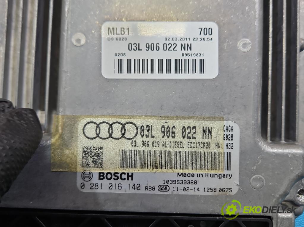 Audi A4 B8 2007-2015 2.0 tdi 143 HP manual 105 kW 1968 cm3 5- riadiaca jednotka motora 03L906022NN