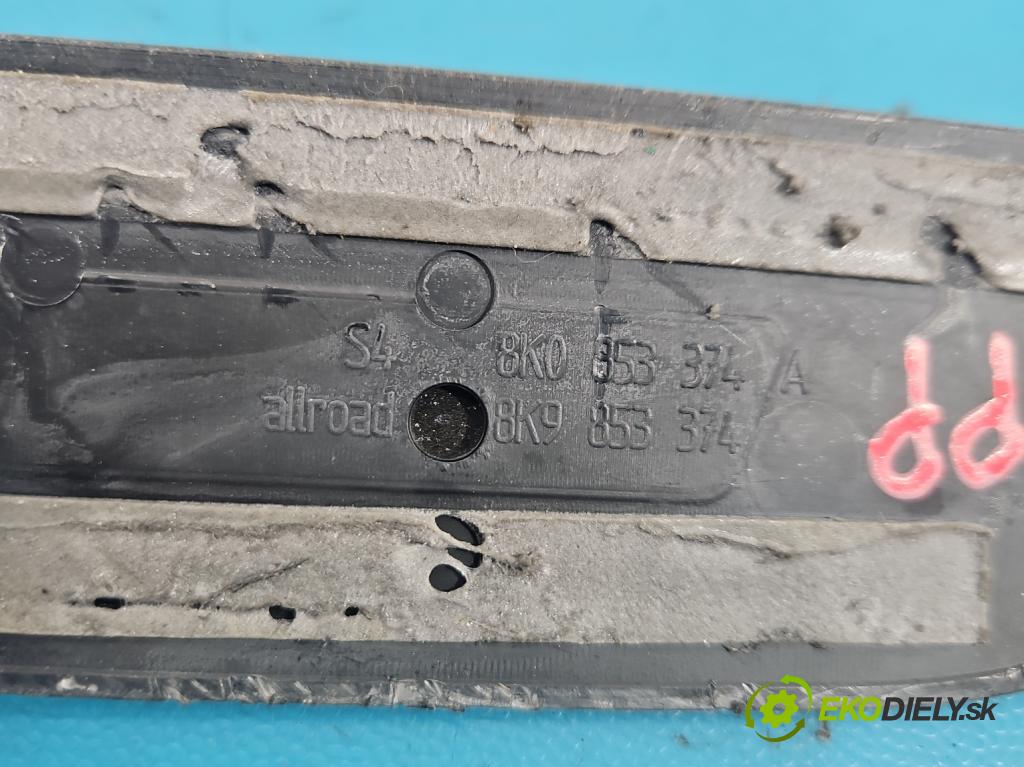 Audi A4 B8 2007-2015 2.0 tdi 143 HP manual 105 kW 1968 cm3 5- lišta práh: ľavé 8K0853375 (Lišta prahová)