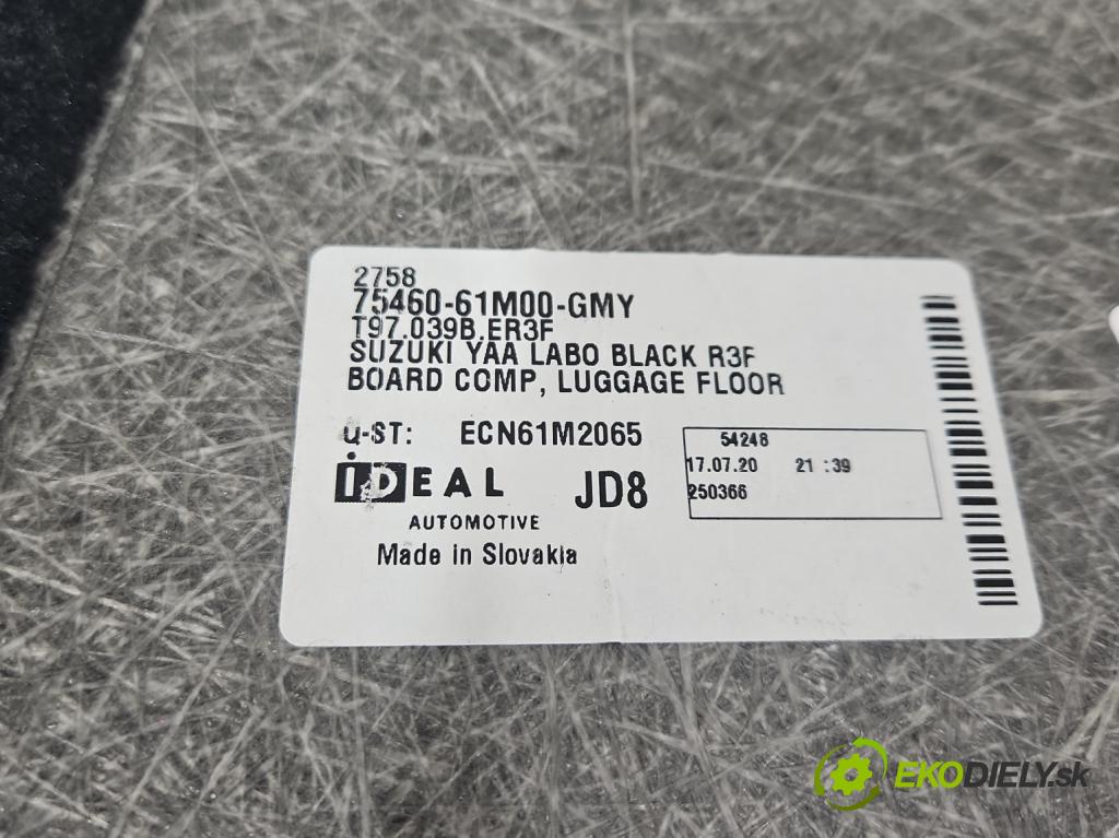 Suzuki SX4 S-Cross 2013-2021 1.4 T 129 HP manual 95 kW 1373 cm3 5- koberec do auta kufra: 75460-61M00-GMY