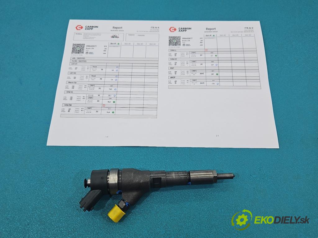 Citroen Jumper I 1994-2006 2.0 hdi 84KM manual 62 kW 1997 cm3 5- vstrek 0986435077 (Vstrekovač paliva)