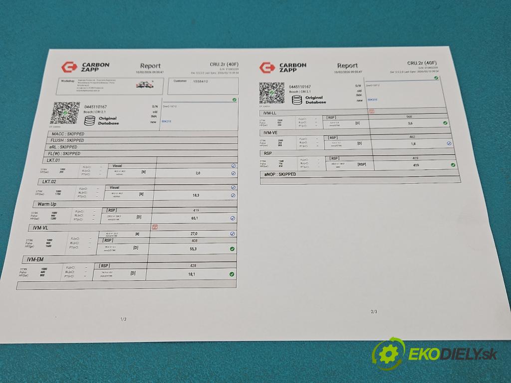 Mercedes A W169 2004-2012 2.0 cdi 109 HP manual 80 kW 1992 cm3 5- vstrek 0445110167 (Vstrekovač paliva)