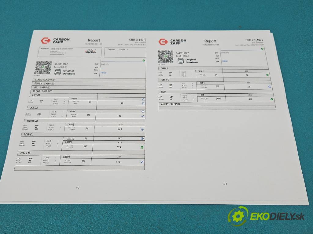 Mercedes A W169 2004-2012 2.0 cdi 109 HP manual 80 kW 1992 cm3 5- vstrek 0445110167 (Vstrekovač paliva)