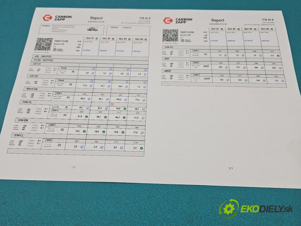 Peugeot 407 1.6 HDi 109 HP manual 80 kW 1560 cm3 4- vstrek komplet 0445110188