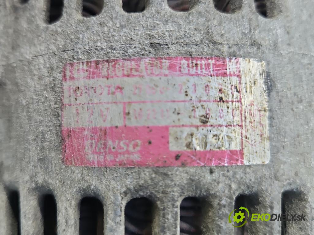 Toyota Yaris I 1999-2005 1.0 vvti 68 HP manual 50 kW 998 cm3 5- Alternator  (Alternátor)