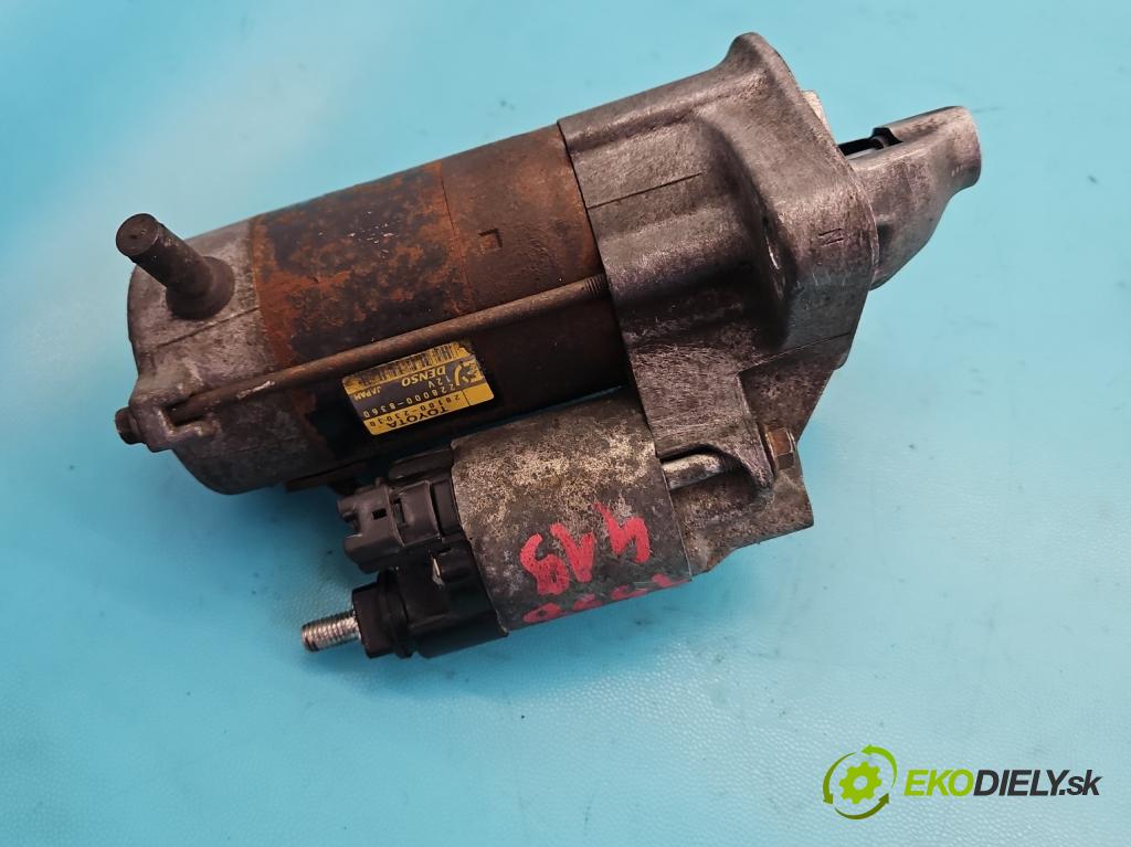 Toyota Yaris I 1999-2005 1.0 vvti 68 HP manual 50 kW 998 cm3 5- štartér 228000-8360 (Štartér)