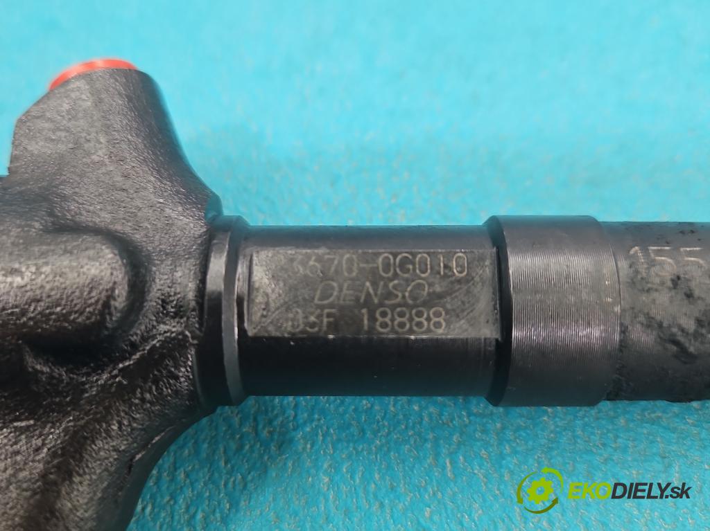 Toyota Avensis II T25 2003-2008 2.0 D4D 116 HP manual 85 kW 1995 cm3 5- vstrek 23670-0G010 (Vstrekovač paliva)