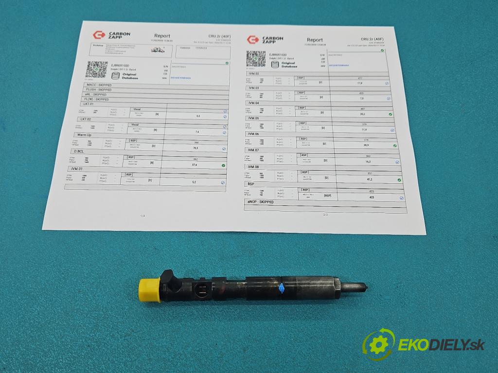 Renault Kangoo I 1998-2008 1.5 dci 82 HP manual 60 kW 1461 cm3 5- vstrek EJBR05102D (Vstrekovač paliva)