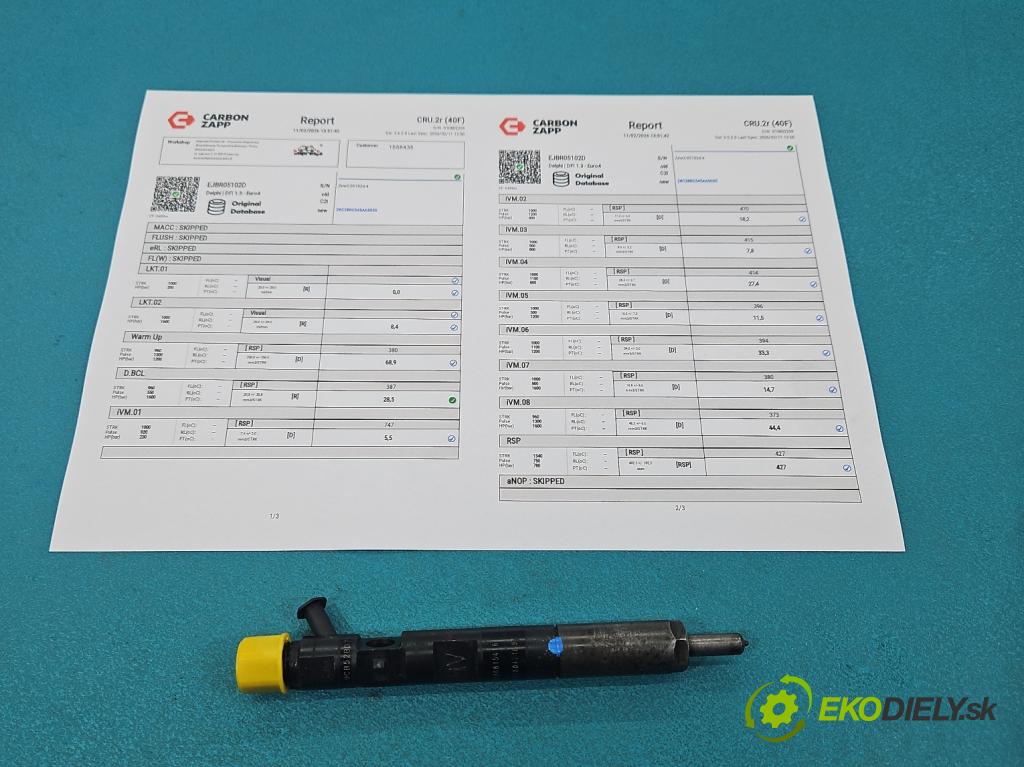 Renault Kangoo I 1998-2008 1.5 dci 82 HP manual 60 kW 1461 cm3 5- vstrek EJBR05102D (Vstrekovač paliva)