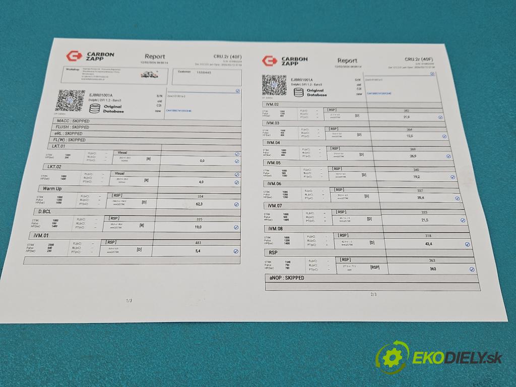 Citroen C3 I 2002-2009 1.4 hdi 90 HP manual 66 kW 1398 cm3 5- vstrek EJBR01001A (Vstrekovač paliva)