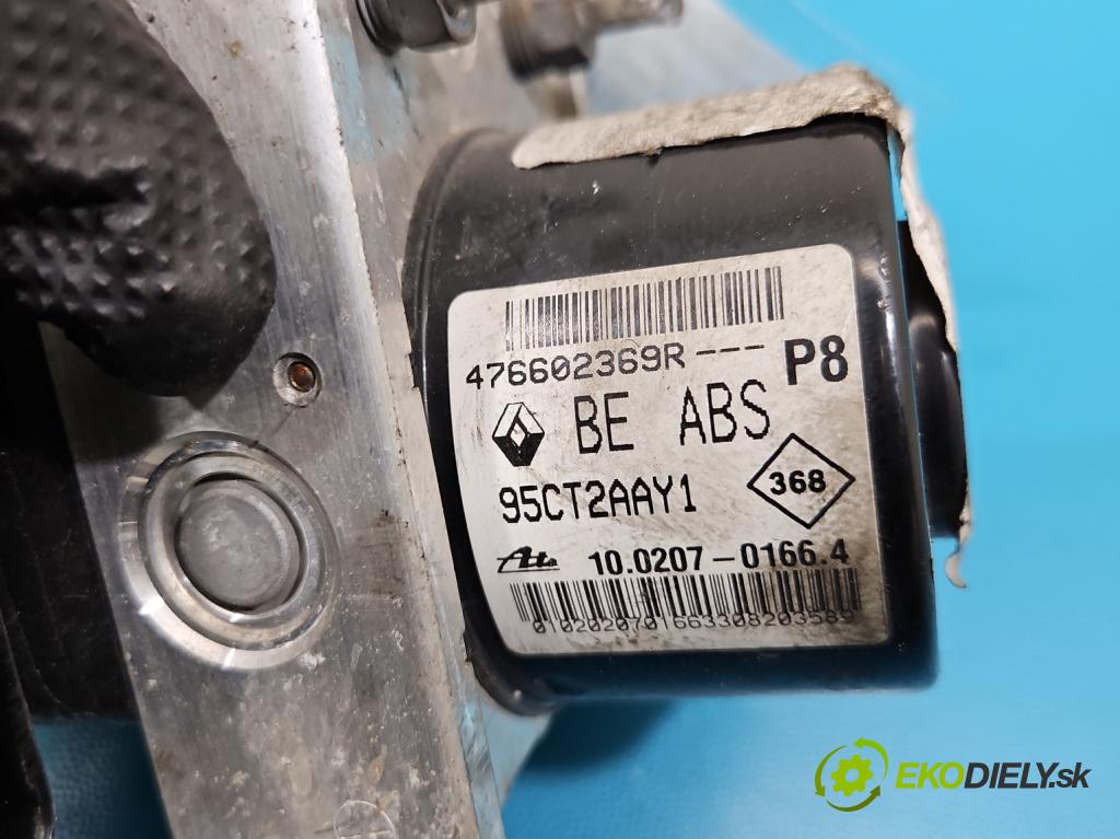Renault Megane III 2008-2016 1.5 dci 86 HP manual 63 kW 1461 cm3 5- čerpadlo abs 476602369R (Pumpa ABS)