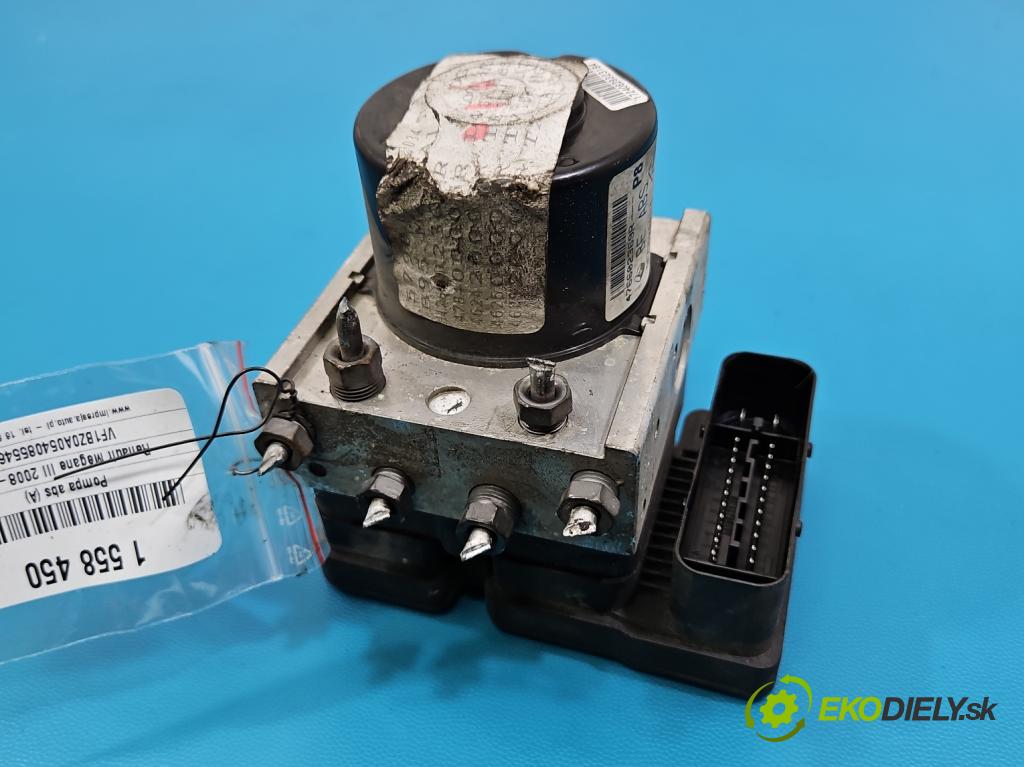 Renault Megane III 2008-2016 1.5 dci 86 HP manual 63 kW 1461 cm3 5- čerpadlo abs 476602369R (Pumpa ABS)