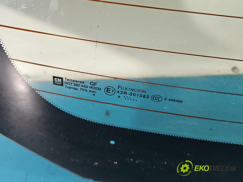 Opel Meriva B 2010-2017 1.4 16V 101 HP manual 74 kW 1398 cm3 5- sklo zadná  (Sklo zadné)